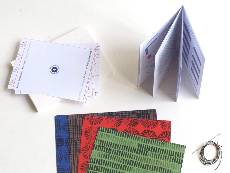 DIY Bookbinding Kit Four Japanese Style Booklets. Craft Kit Etsy