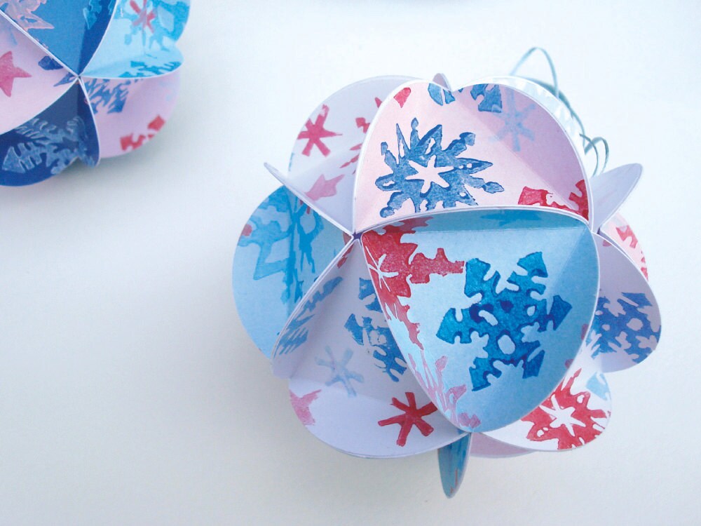 Printable Christmas decoration. Christmas ornament DIY kit.  Etsy
