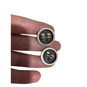 Comedy Tragedy Cufflinks Drama Masks Theater Actor Gift Present