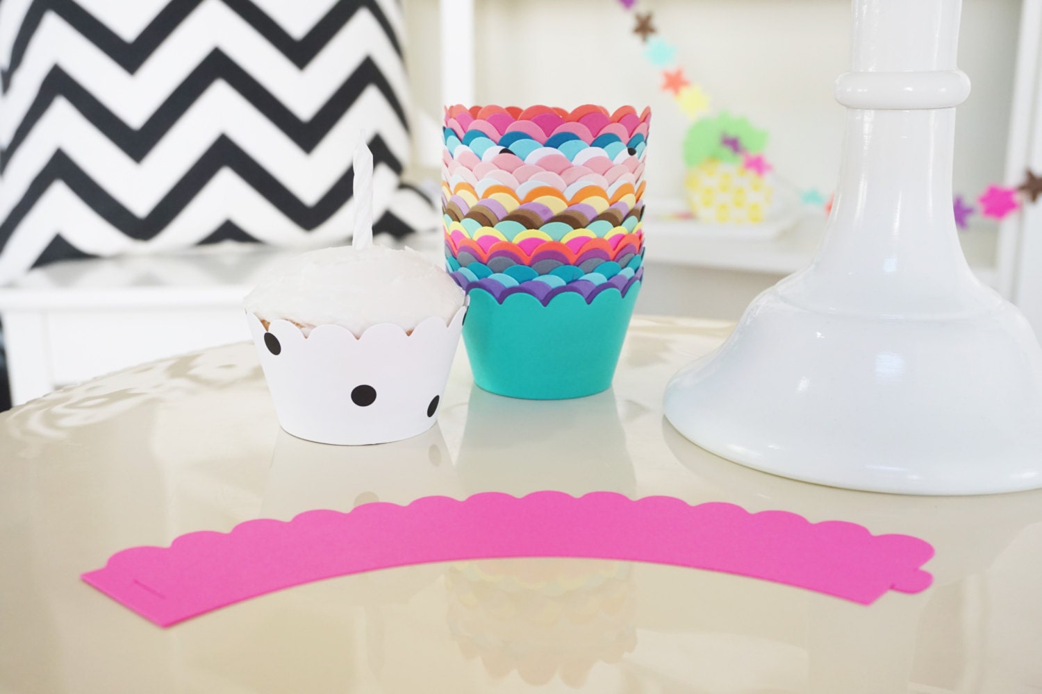 CUSTOM Cupcake Wrappers Set of 24 Etsy