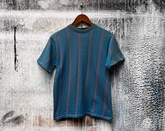 Stripe '50s Knit T-shirt Vertical Amazing