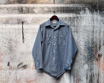 70s 70年代 BIG MAC JCPenney chambray shirt c5b07bab3d59087fad2e1313892bd8
