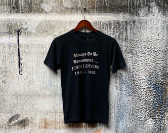 Gedenkstätte 80er Jahre John Lennon T-Shirt