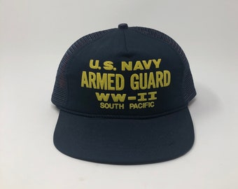 80s US Navy WWII Veteran trucker hat