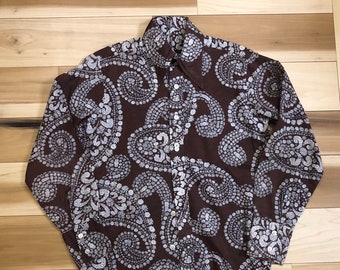 All over print 60s / 70s Paisley shirt