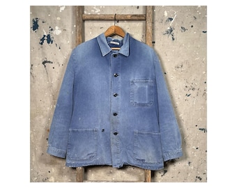 Faded Herringbone Twill Chore Jacket