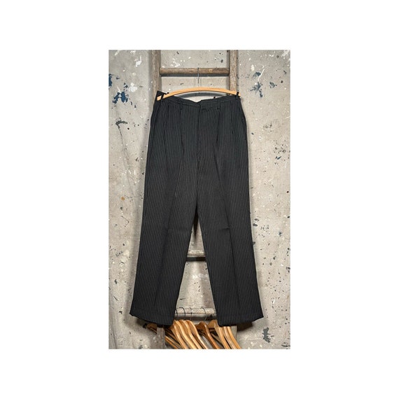 Antique Black Stripe Trousers 32 waist - image 1