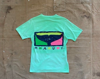 Vintage 80s 1980s 1987 Gecko Hawaii Rock Cafe T-shirt Single Vintage 80s 1980s 1987 Gecko Hawaii Rock Cafe T-shirt Single