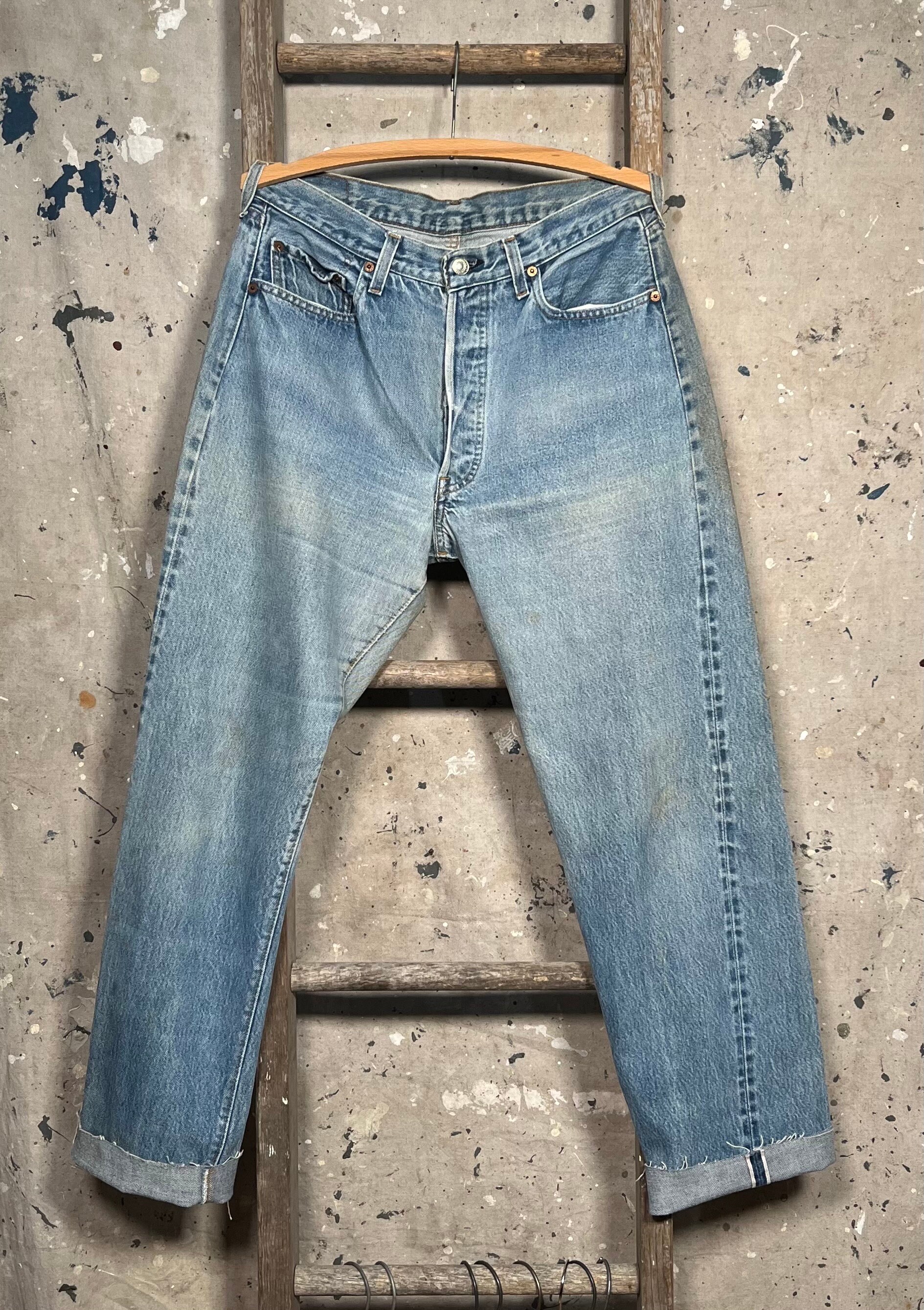 1980s Levi's 501 Redline Jeans Selvedge 32 waist 1980s Levi's 501 Redline Jeans Selvedge 32 waist