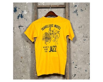 Miami Jazz 1970s Billy Marcus T-Shirt Travelers Motel
