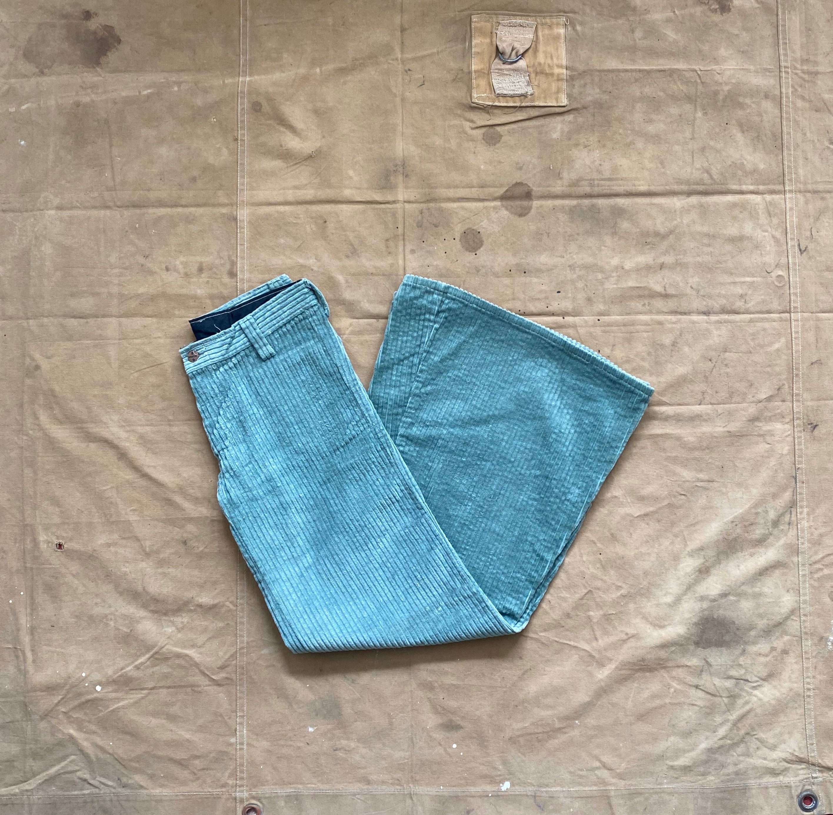 70s Red Corduroy Bell Bottoms (S) main image 0