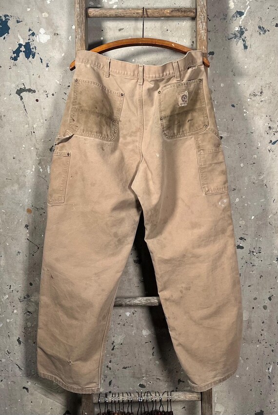 Thrashed Carhartt Double Knee Duck Canvas Pants - image 2