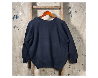 1960s Navy Blue Sweatshirt Gusset