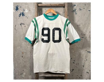 Hanes Sport 1960s Jersey Number Shirt #90