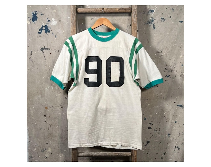 Hanes Sport 1960s Jersey Number Shirt #90