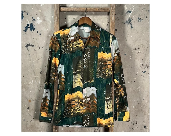 Kmart 1970s Print Shirt
