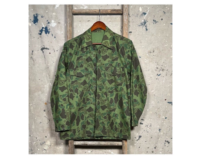 1970s HBT Duck Camo Utility Shirt