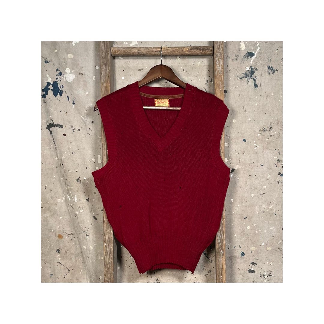 トップス 30s McGREGOR Wool Vest Mcgregor 1950s Wool Vest - Etsy