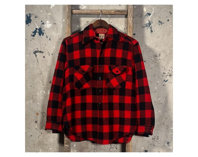 1950s Sweet Orr Wool Shirt Buffalo Plaid