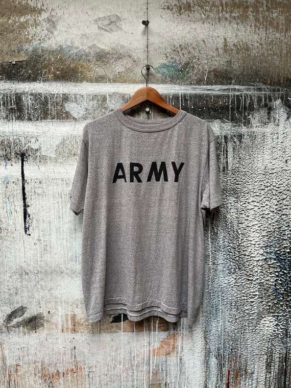 US Army 80s Phys-Ed T-Shirt XL - image 2