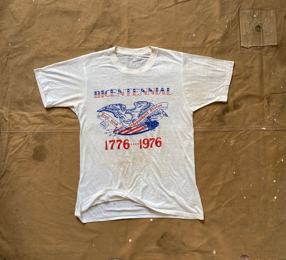 70s Bicentennial Tee Threadbare Heavily distressed
