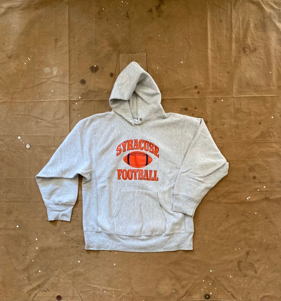 SU 80s Champion Reverse Weave Hoodie Syracuse Football - Etsy 日本