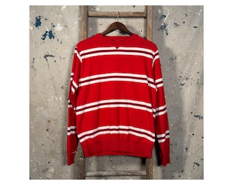 1980s Lands End Stripe Long Sleeve Shirt USA