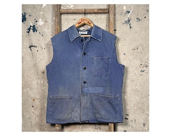 Patchwork Herringbone Twill Vest