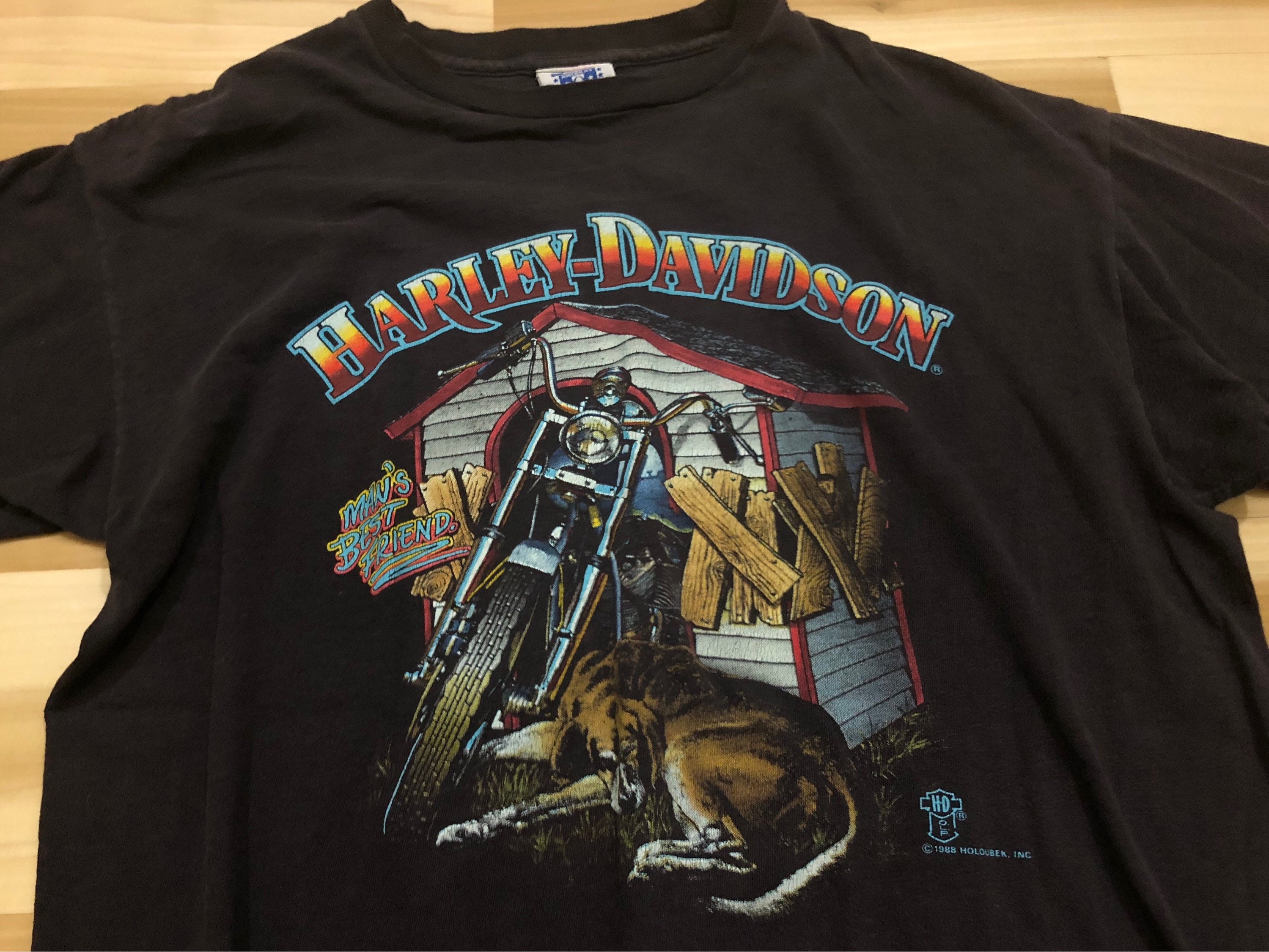 88 Harley Davidson T-shirt Mans Best Friend