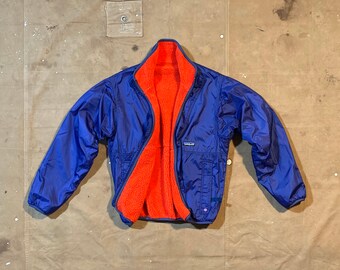 ジャケット・アウター Patagonia Reversible Jacket 90s-00s 1997 Patagonia Glissade “Thunder” Reversible Deep Pile