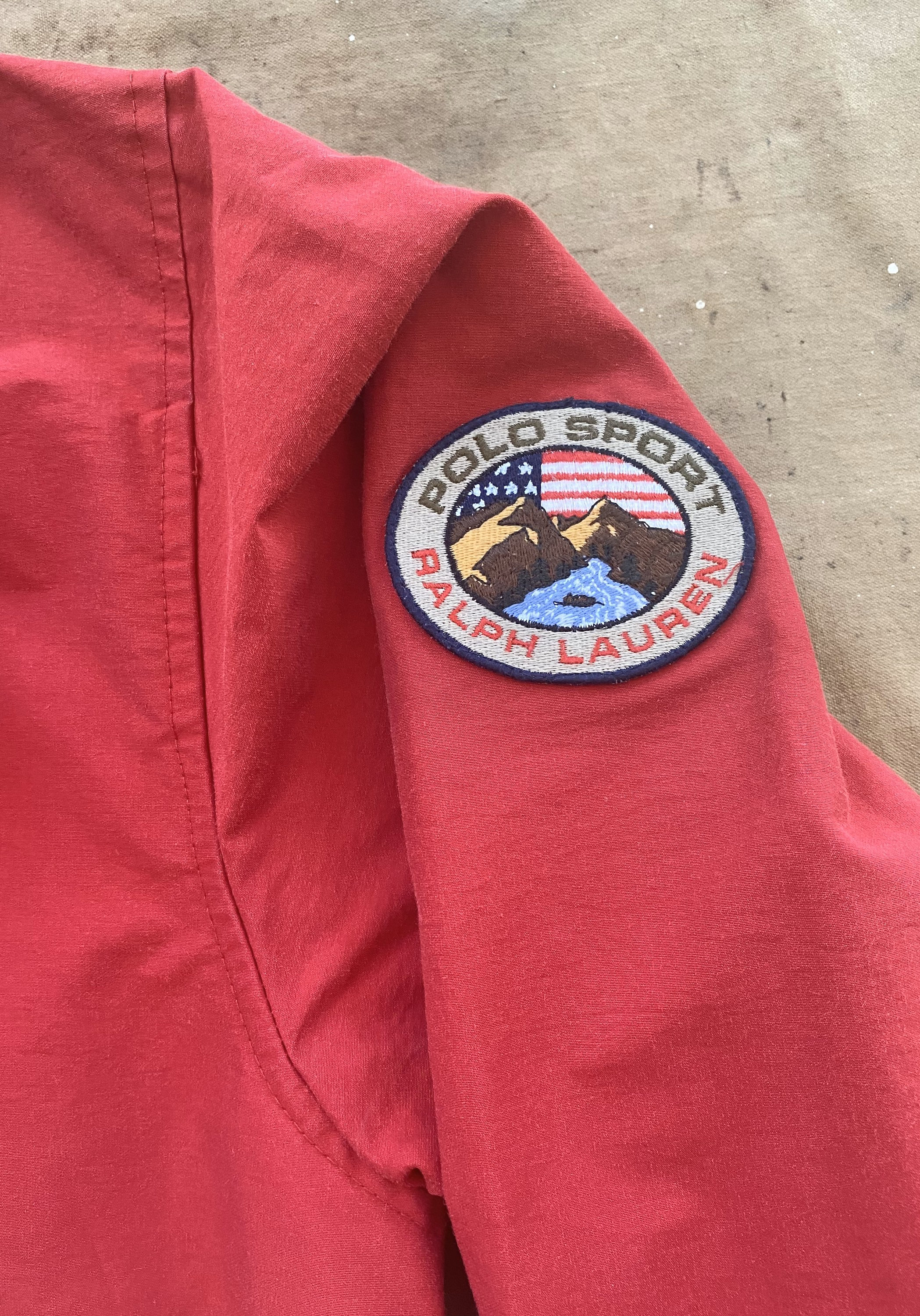 VINTAGE POLO SPORT 2トーン ジャケットマウンテンパッチ POST JUNK / 90's POLO SPORT RALPH LAUREN Mountain Patch