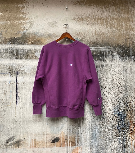 Purple '90s Champion Reverse Weave Sweatshirt - Etsy Norway