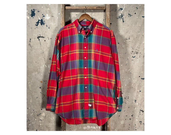 1990s Ralph Lauren Madras Shirt