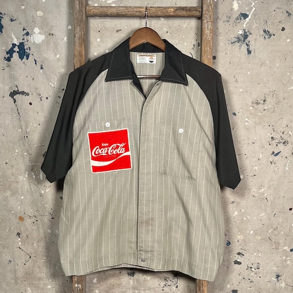 coca cola dress shirt Coca Cola '70s Delivery Button Down Shirt