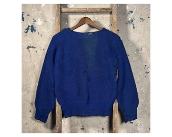 1940s Boatneck Sweater Sun faded