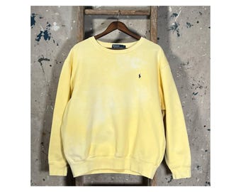 Sun Bleached Yellow '90s Polo Ralph Lauren Sweatshirt