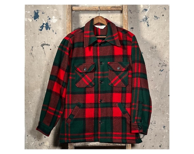 70s Woolrich Wool Shirt Jacket 4 Pocket