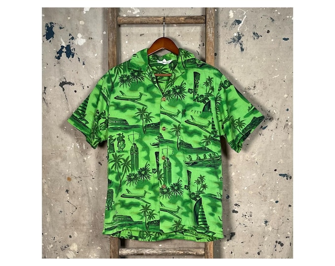 Aloha Airlines 1960s Hawaiian Shirt