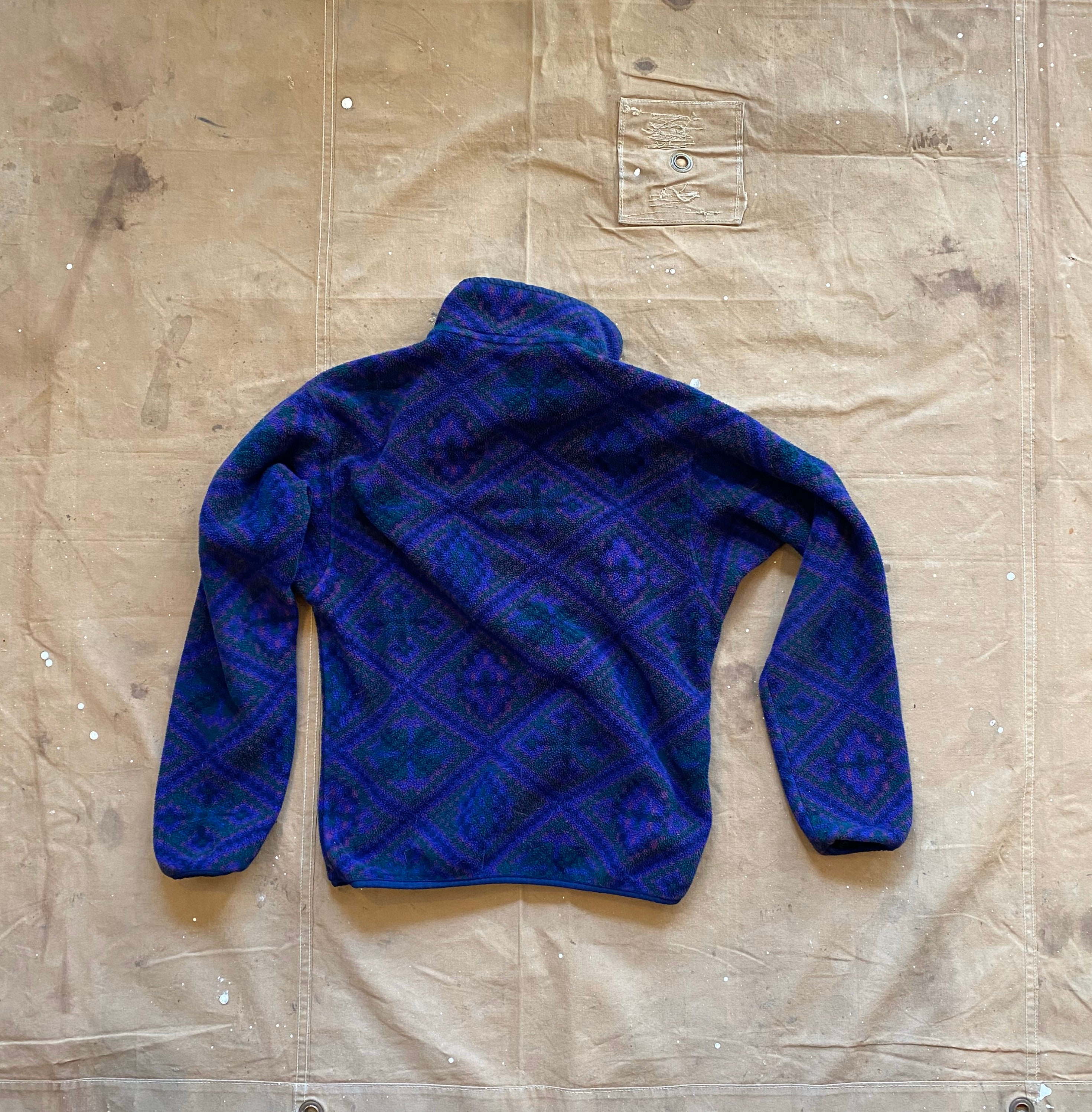 90s Patagonia Snap T Pattern Synchilla USA FA92