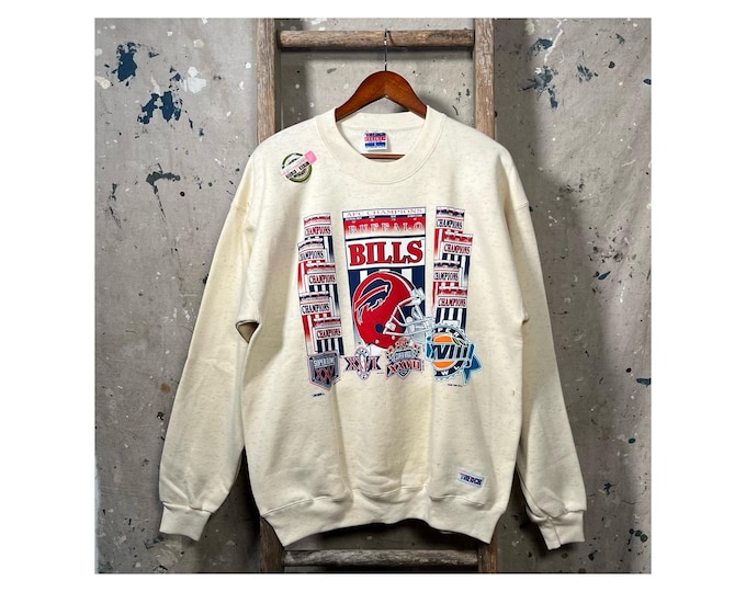 Deadstock '90s Buffalo Bills AFC Champs Sweatshirt