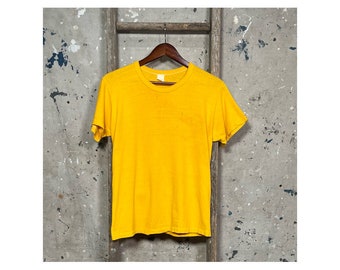1970s Yellow Tee Reinforced neck