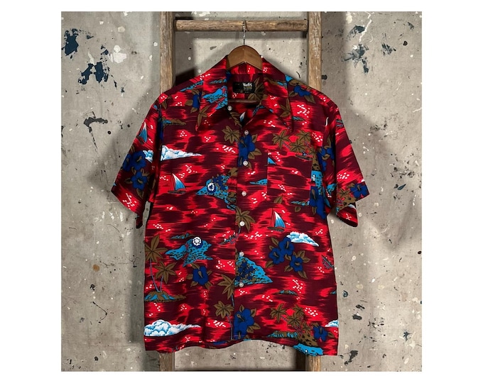 1970s Hawaiian Shirt Van Cort