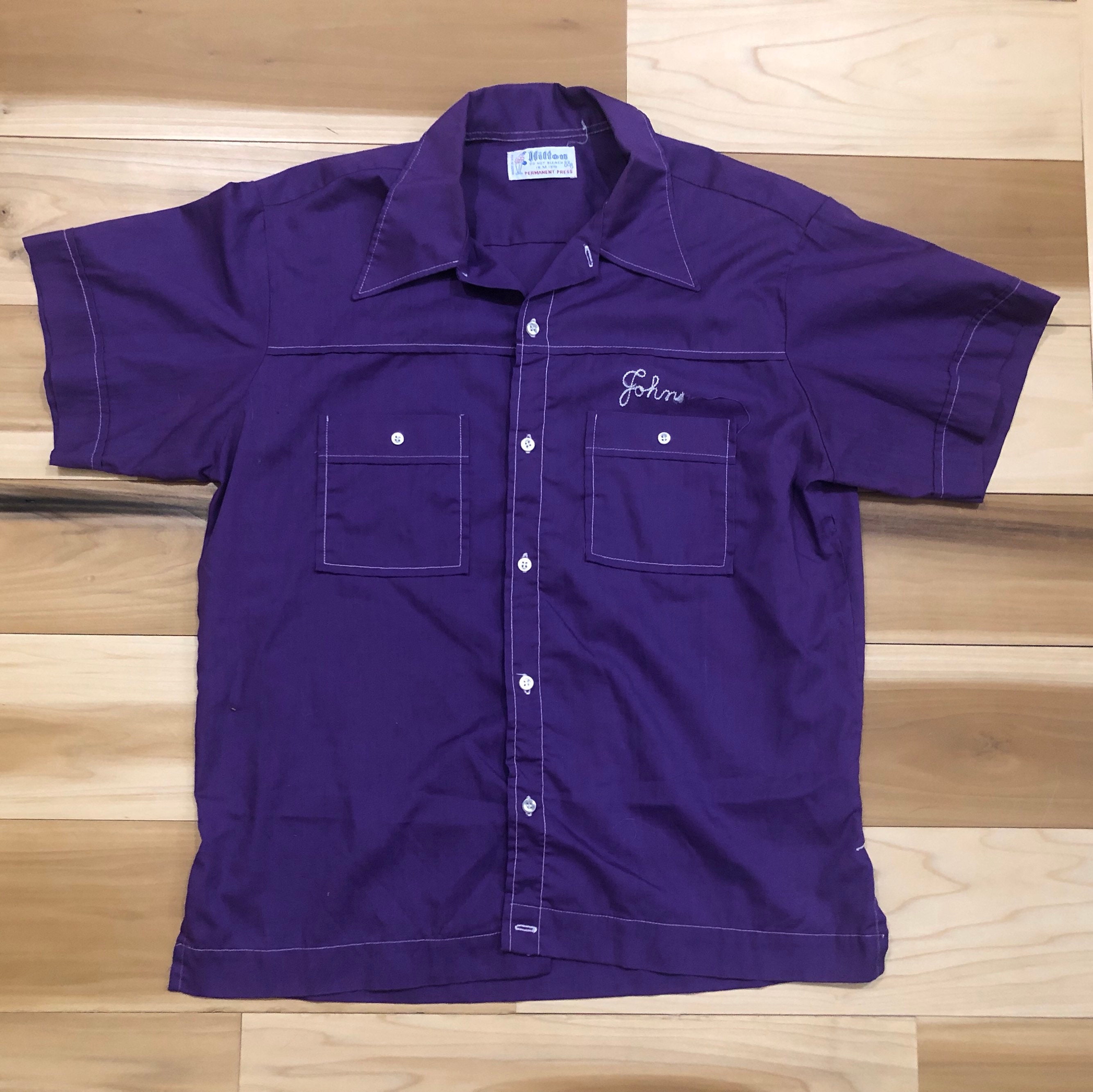 Hilton 1950s Bowling Shirt Chain Stitch