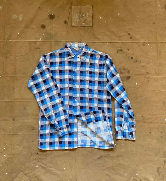 50s Loop Collar Flannel Shirt Pennleigh