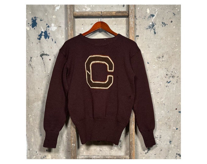 1940s School Sweater "C"