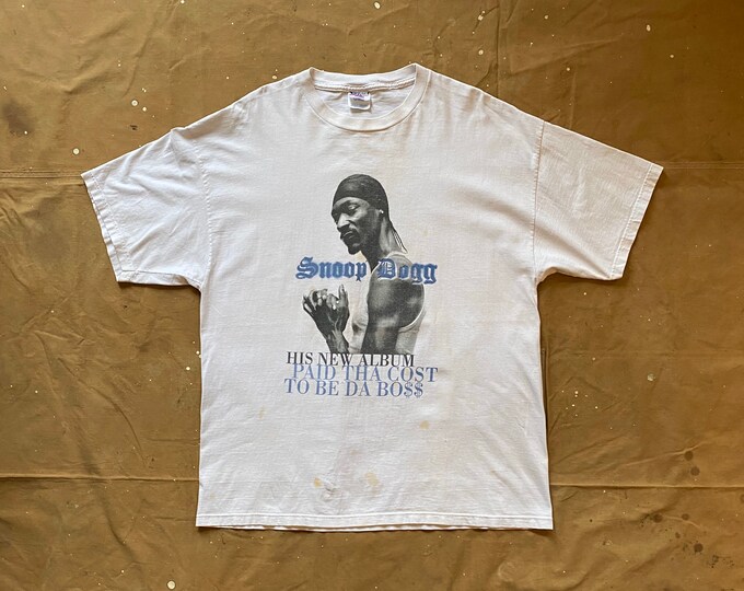 2002 Snoop Dogg promo rap tee Double sided XL