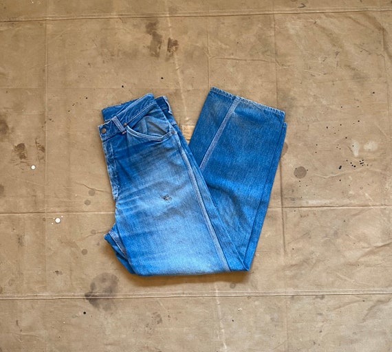 60s Big Mac Distressed & Repaired Carpenter Jeans