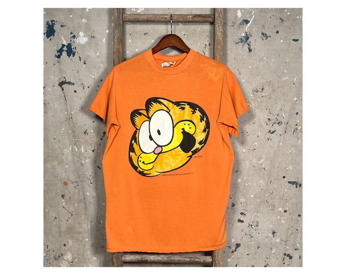 Big Face '80s Garfield T-shirt