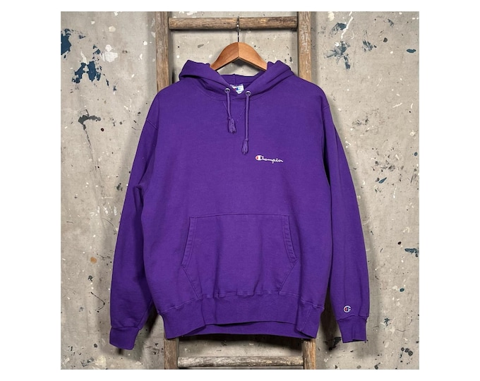 Purple '90s Champion Hoodie USA