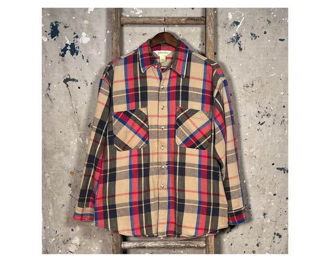 1970s Heavy Knit Flannel